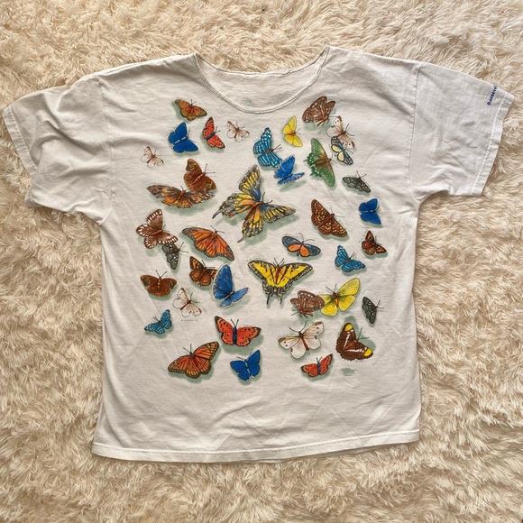Vintage Oversized Butterfly T- Shirt - Picture 2 of 16